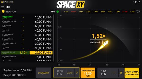 Space XY oyun ekranı