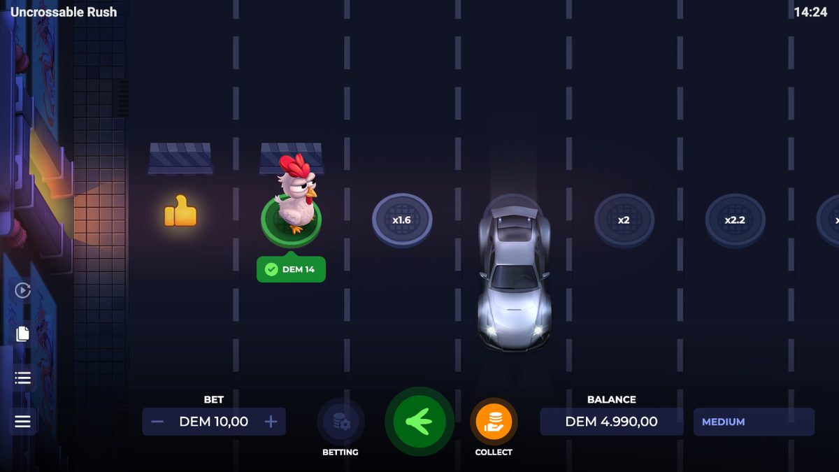 Uncrossable Rush oyun ekranı
