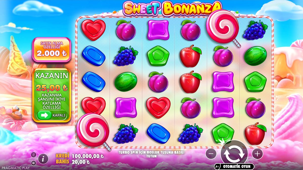 Sweet Bonanza oyun ekranı